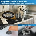 thumbnail image 2 of HSHDLDF , 50 Pack, Disposable Shower Drain Hair Catcher Mesh Stickers, Hair Catchers for Shower Drain Stickers, 2 of 7