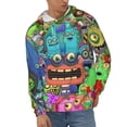 thumbnail image 2 of My Singing Monsters Men's Hoodie With Color Drawstrings Sweatshirt Hooded Pullover Print Winter Coat Jacket Xx-Large, 2 of 9