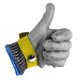 thumbnail image 4 of sweethay 1 Uds. Guantes anticortes de seguridad a prueba de puñaladas resistentes a las puñaladas malla de alambre inoxidable carnicero Artesanía amarillo L, 4 of 6