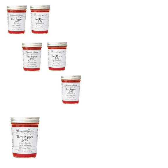 Bonnie's Jams Red Pepper Jam, 8.75 OZ, 6 Pack