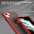 thumbnail image 4 of Frosted 2 Tone Pc Camera Lens Protector Ring Case For Iphone 13 6.1 - Red Case With Black Buttons, 4 of 6