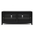 thumbnail image 2 of Cosmopolitan 48 inch Wide Solid Wood TV Stand in Black For TVs up to 55 inches, 2 of 5