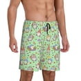 thumbnail image 2 of Wukai Spring Gnomes Men’s Short Pajama Pants With Pockets Soft Sleep Pj Shorts for Men-Medium, 2 of 6