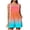 Orange, variant on Sentmoon Sleeveless Rompers for Women Overalls Sleeveless with Print Button Down Loose Fit Spaghetti Strap Plus Size Jumpsuits for Women with Pockets Summer for Going out and Concert