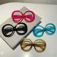 thumbnail image 3 of Oversized Round Clear Lens Glasses Jelly Color Stylish Fashion Glasses Party Favors Decor Spectacles for Women Men Funny Access, 3 of 3