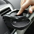 thumbnail image 2 of Sleek Black Car Outlet Drink Cup Holder Rack for Air Vent Installation, 2 of 5