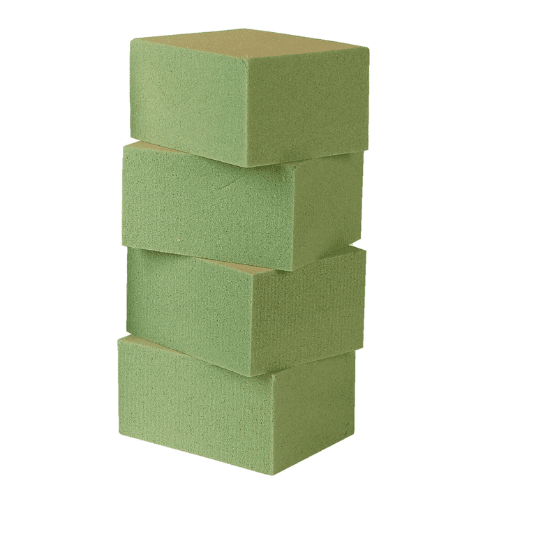 Dry A Sec Gentle Grip Green Foam Floral Blocks, 8 Piece; 1.5 in. X 2.6 in.  X 3.3 in.