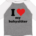 thumbnail image 4 of Inktastic I Heart My Babysitter Boys or Girls Long Sleeve Baby Bodysuit, 4 of 5