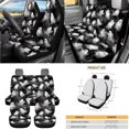 thumbnail image 7 of Qpednta 15Pcs White Ghost Car Seat Covers Set Protection Accessories, Fashion Auto Interior with Steering Wheel Cover, Seat Belt Covers, Garbage Bin, Cup Coasters, Vent Storage, Washable, 7 of 7