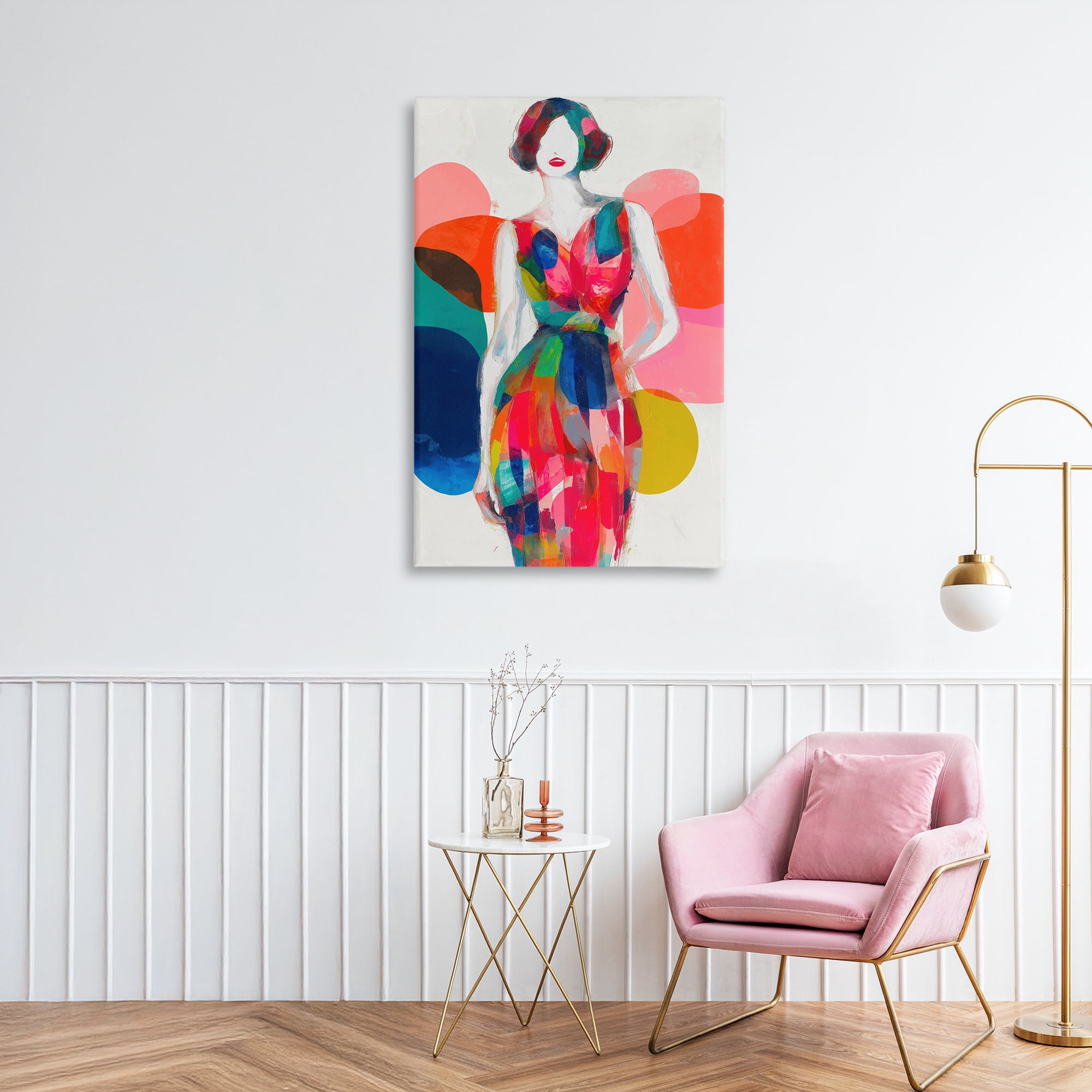 Stupell Industries Deco Fashion Woman Canvas Wall Art, design by Chromatic Storm Studio