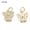 20x Butterfly #01 (Golden), variant on 20-24 Pcs Cubic Zirconia Charms Heart Lock Key Butterfly Brass Pendants Dangles-20x Butterfly #02 (Platinum)
