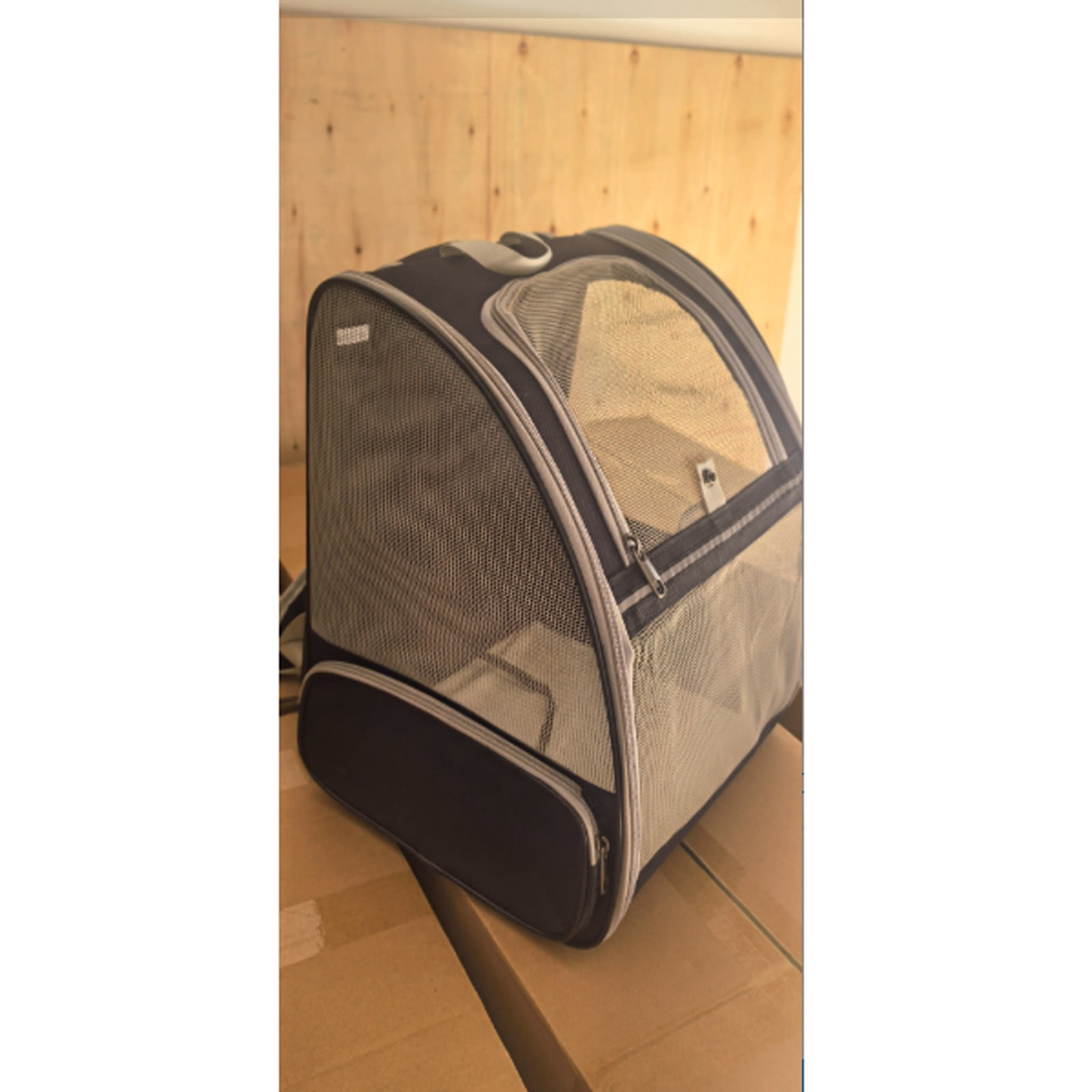 Bubble Backpack Pet Carrier for Cats and Dogs - Large Ventilated Travel Backpack for Small Medium Pets up to 15lbs, Ideal for Hiking, Outdoor Adventures & Vet Visits (Black)