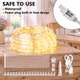 Wled Rope Light Warm White 25FT Cuttable Waterproof LED Rope Lights for Indoor Outdoor ...