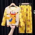thumbnail image 1 of Pijamas para niños, conjunto de ropa para el hogar de manga larga para niñas de estilo coreano, ropa fina para aire acondicionado para bebés, ropa para niños de primavera y otoño, 1 of 2