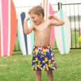 thumbnail image 4 of FORMRS Boys Swim Trunks Quick Dry Mesh Liner Boardshorts Sizes XS-XL, Art Triangles, 4 of 7