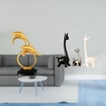 thumbnail image 2 of Figura de delfín, estatua de animal, escultura de jirafa, adorno de alce, resina, cerámica, decoración de escritorio, adecuada para sala de estar, dor, 2 of 8