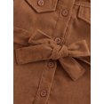 thumbnail image 6 of Seyurigaoka Baby Girl Windbreaker Jacket with Adjustable Belt, Irregular Hem, 6 of 8