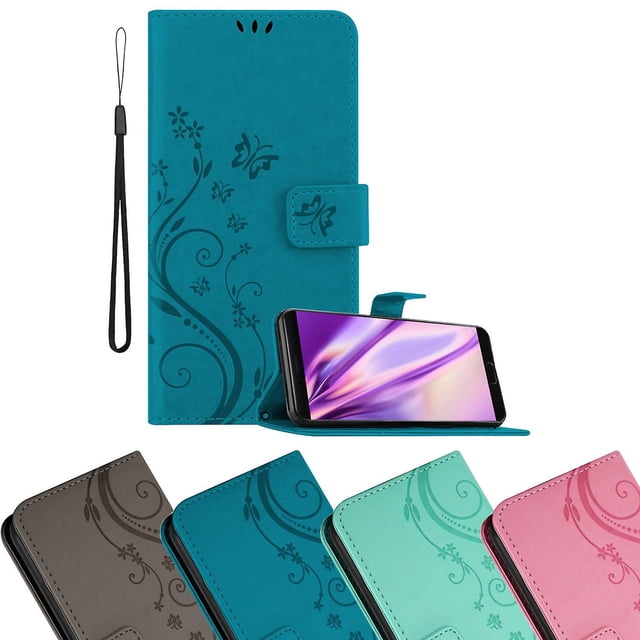 Huawei MATE 10 Schutzhülle Hülle - mit Blumenmuster und Kartenfach