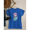 thumbnail image 3 of Manga Schoolgirl Grinning T-Shirt Women -Image by Shutterstock, Female 5X-Large, 3 of 4