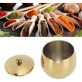 thumbnail image 3 of Spice Jar with Lid, Stainless Steel Sugar Bowl, Large Suagr Dish, Polished Sugar Container, Multifunction Sugar Holder for Kitchen, Bar, Restaurant, Perfect for Sugar, Pepper, Salt, 3 of 7