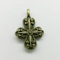 thumbnail image 3 of U8MO 10/30pcs flower cross Tibet silver charms pendants jewelry DIY finding 26*18mm-bronze-30pcs, 3 of 3