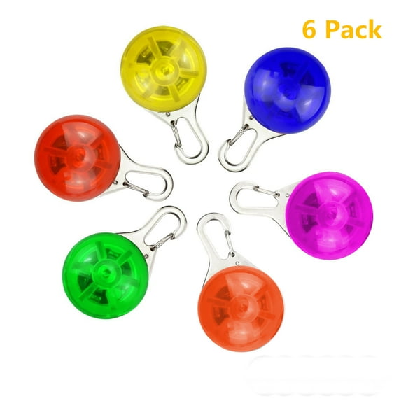 Light Up Dog Collar with Carabiner, Dog Collar Waterproof Dog Pet Lights, Safety Night Walking Running Lights Glowing Dog Collar