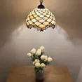 thumbnail image 2 of Tiffany Pendant Lights Beige Stained Glass 12-Light LED Bulb Included Fixture, 2 of 6