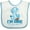 White and Blue, variant on Inktastic I'm One (football) Boys or Girls Baby Bib