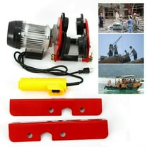 2200 lbs Lift Electric Hoist Crane Power System,1Ton Electric Wire Rope Hoist W/Trolley 4ft Lift I-Beam Heavy Duty 110V