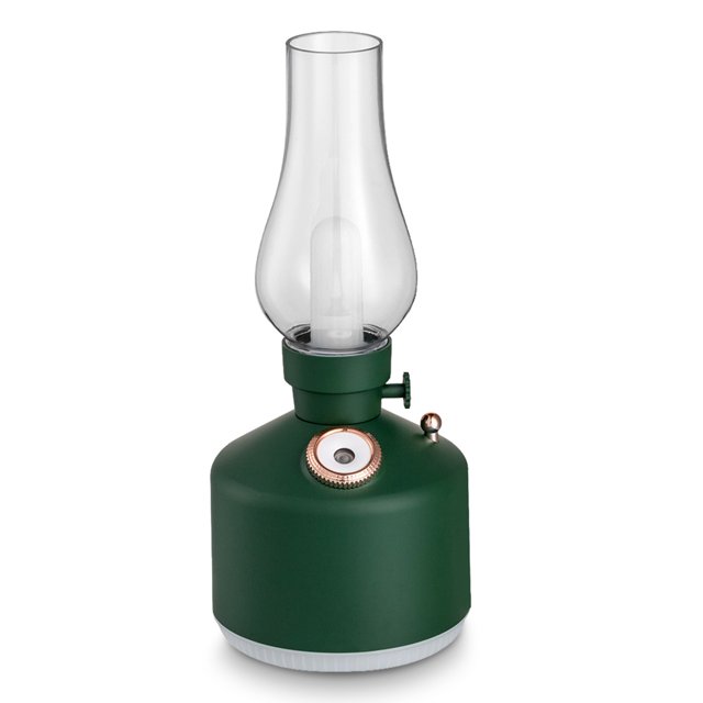 Humidificador con luz nocturna recargable niebla de niebla Difusor inalámbrico Fogger Pulverizador fresco hidratante para la oficina de dormitorio verde Jumpingount HA059452-02B