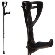 NEW Ergotech Lightweight Forearm Crutches By FDI (Size: 4'4-6'7) 1 Pair/2 Crutches Black