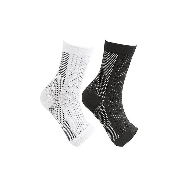 2 pares de calcetines de compresión para neuropatía, soporte para el arco del tobillo, calcetines protectores-S M- Computadora Computadora Computadora portátil