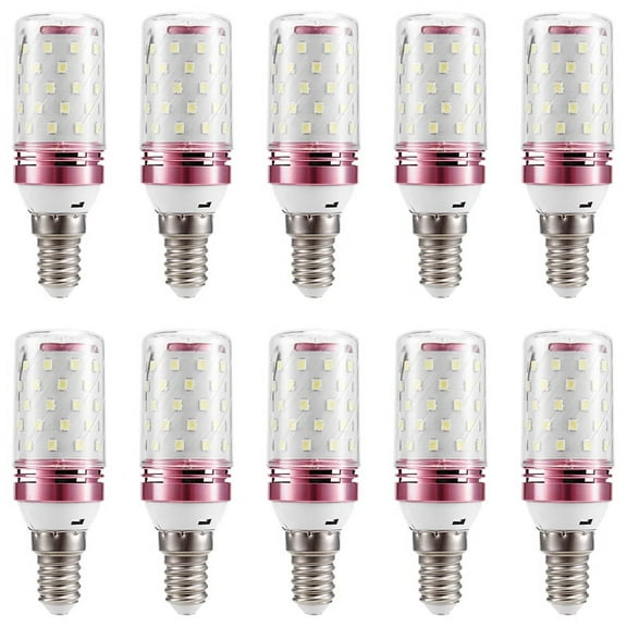 10Pcs E14 LED Corn Bulb 12W Replace Lamps Small Screw-in Smart Energy Efficient White Light