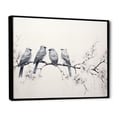 thumbnail image 2 of Designart "Birds on the Brink of Flight I" Animals Floater Framed Canvas Print, 2 of 7