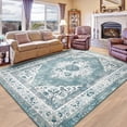 thumbnail image 5 of YJ.GWL Area Rugs Vintage Rug for Living Room Bedroom Indoor Mat Carpet Home Decor,6'x9',Blue, 5 of 7