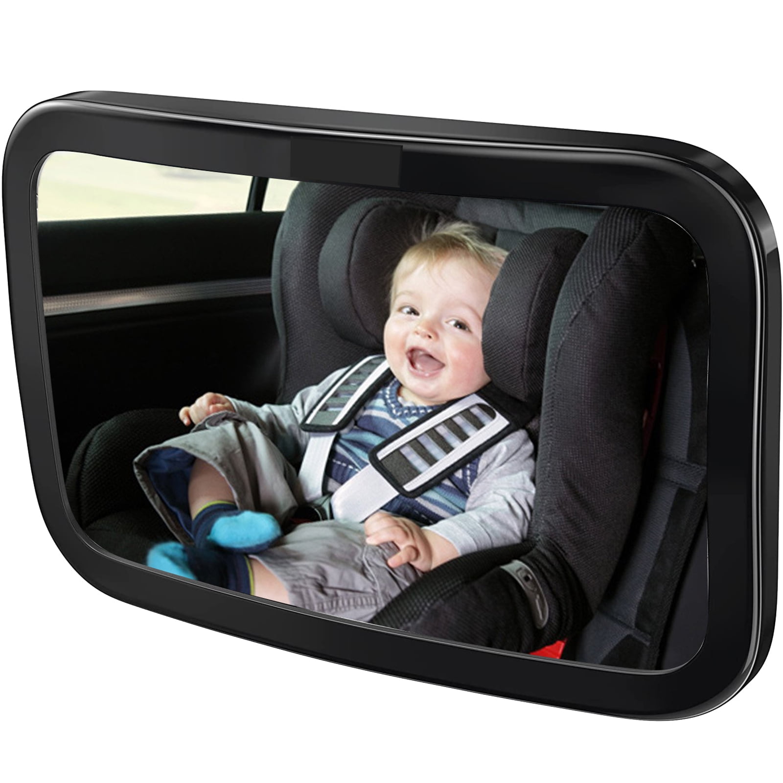 Prince Lionheart Child View Baby Rear Facing Car Seat Safety Mirror  Black/Grey 