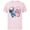 Soft Pink, variant on Disney Lilo and Stitch Angel Heart Kisses - Short Sleeve Cotton T-Shirt for Adults -Customized-Charcoal