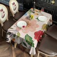 thumbnail image 6 of Bright Pioneer Flower Rectangle Tablecloth 60"x120",Waterproof Polyester Rectangle Table Cloth, Wipeable Spillproof Polyester Tablecloth for Dining, Camping, Indoor and Outdoor, 6 of 6