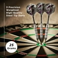 thumbnail image 2 of Viper Underground Raven Steel Tip Dart Set, 25 Grams, 2 of 7