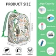 thumbnail image 5 of Floral Print School Backpack for College Students, Large Capacity Bookbag with Laptop Compartment, Sunflower Design Everyday Backpack for Campus Commuting Travel, Flowers Gift Idea, 5 of 5