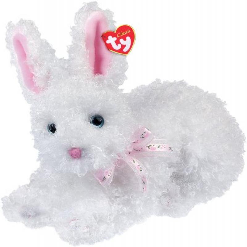 Ty Presto White Curly Rabbit