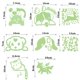thumbnail image 2 of Pared Fluorescente Con Interruptor Rápido, Pegatinas Luminosas Que Brillan En La Oscuridad, Animales De Dibujos Animados, Pegatinas Para Interruptor De Gato, Pegatinas Decorativas Speravity HA043895-02, 2 of 6