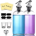 thumbnail image 1 of Dispensador de Enjuague Bucal de Vidrio AOZITA Transparente con Boquilla y Vaso Medidor, 1 of 6