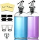 thumbnail image 1 of Dispensador de Enjuague Bucal de Vidrio AOZITA Transparente con Boquilla y Vaso Medidor, 1 of 6