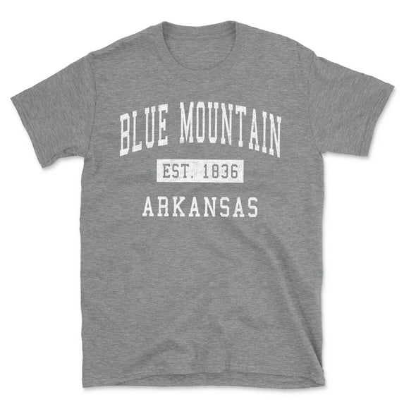 Blue Mountain Arkansas Classic Established Men's Cotton T-Shirt