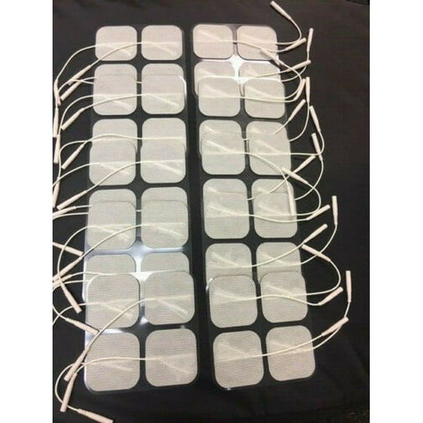 40 Electrode Pads Tens Units 2x2Inch White Cloth BULK