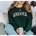 thumbnail image 5 of AMERICA Graphic Unisex Fleece Pullover, 5 of 6
