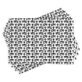 thumbnail image 1 of Ambesonne Egyptian Place Mats Set of 4, Hieroglyphic Pattern, Standard Size, Black and White, 1 of 6