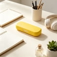 thumbnail image 5 of KKOUHVY Pencil Case, Large Capacity Hard Plastic Pencil Storage Box, Solid Color Pencils Box for Pens Crayons Office Studying Supplies, Yellow, 5 of 8