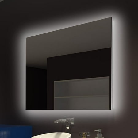 Everly Quinn Moumoune Backlit Bathroom Vanity Mirror Everly Quinn Moumoune Backlit Bathroom Vanity Mirror